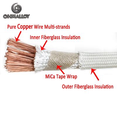 Industrial-Grade Mica Tape Impregnated High-Temp Wire UL-Certified -80°C To 500°C