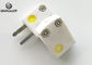 Ceramic Thermocouple Miniature Connector K Type Chromel Alumel Pin 500℃ Continuous Use